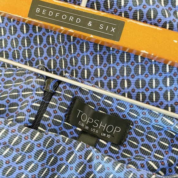 TOPSHOP - Blue print skort - Picture 2 of 3